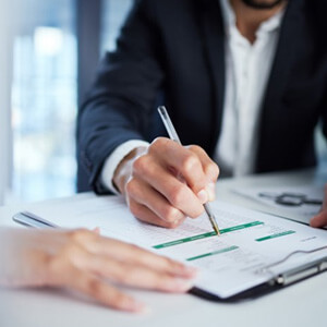 people go over paperwork