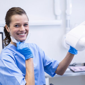 dental hygienist smiles